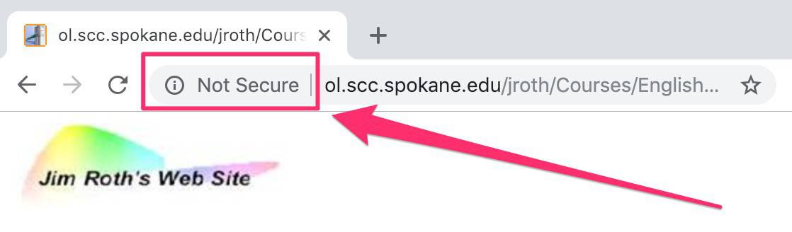 non ssl marked not secure in chrome