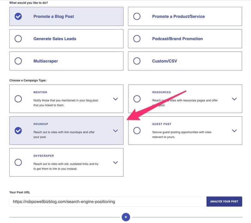 use postaga for prospecting