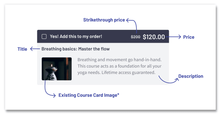 adding an ordr]er bump on Thinkific