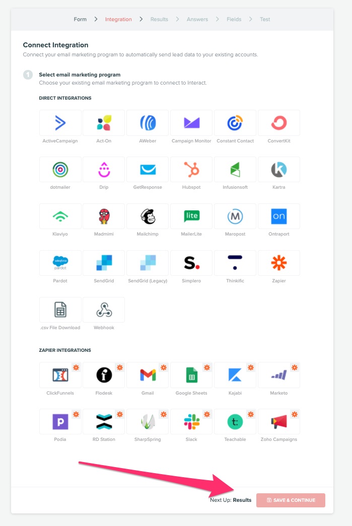 choose your email marketing service