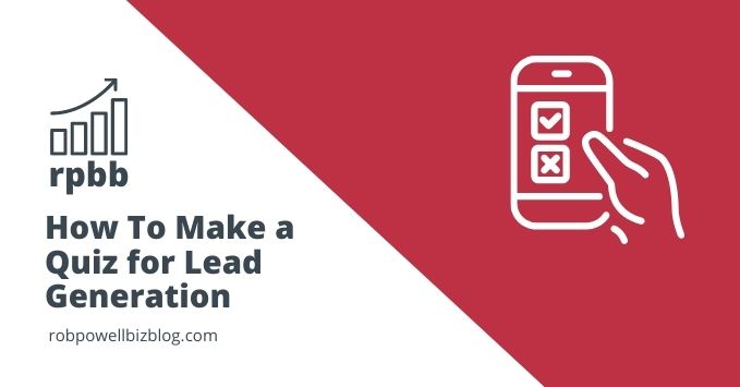 make a quiz for lead generation