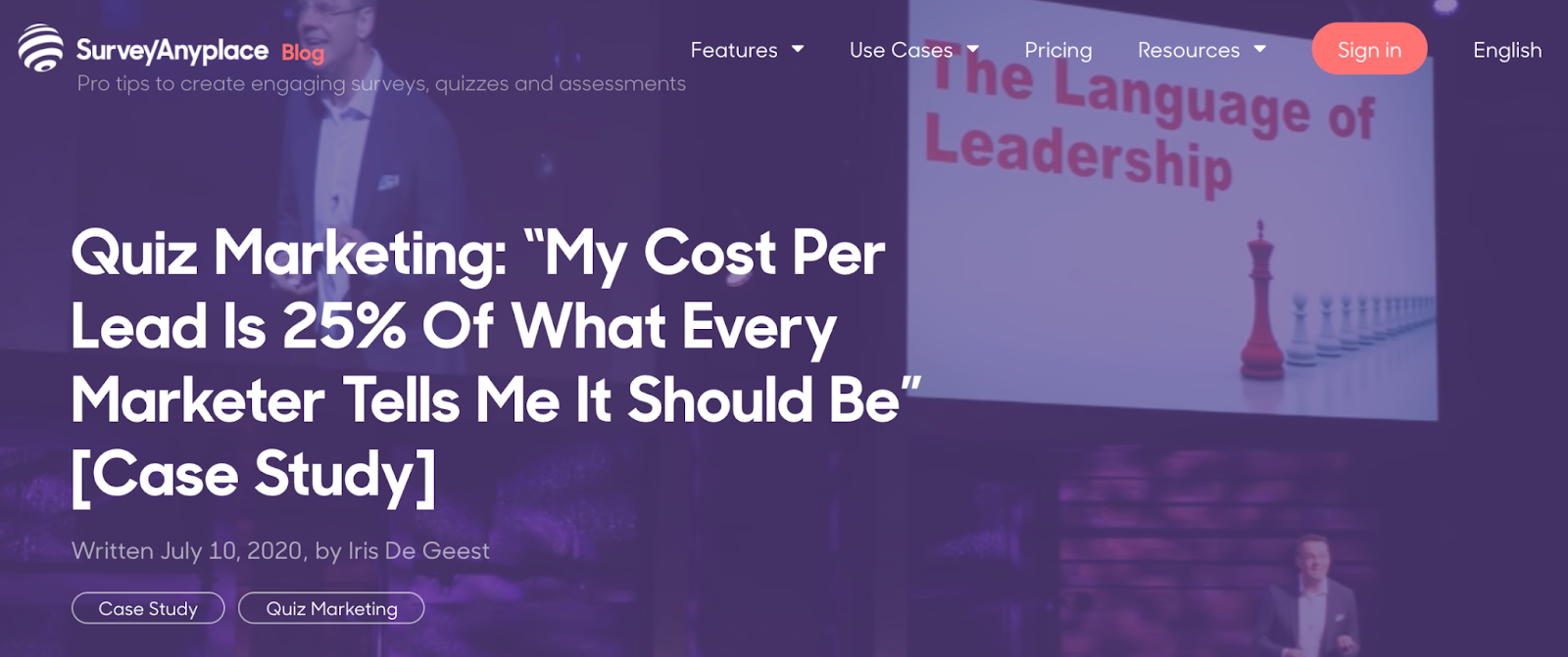 SurveyAnyPlace 測驗營銷