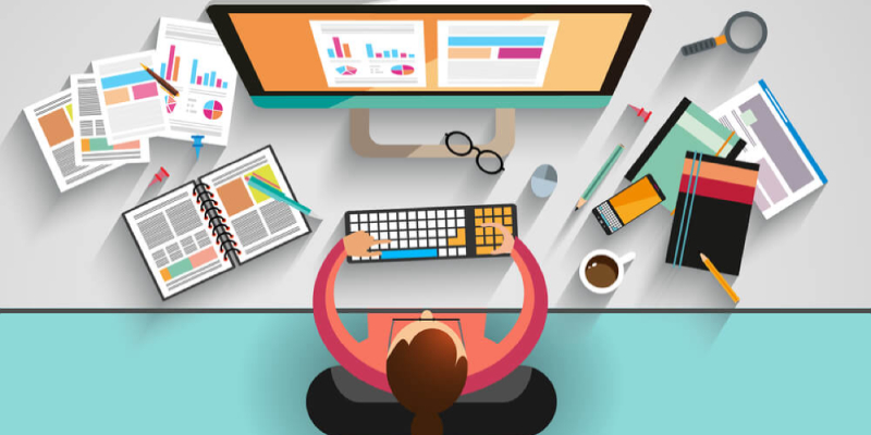 コンピューターを持つ女の子