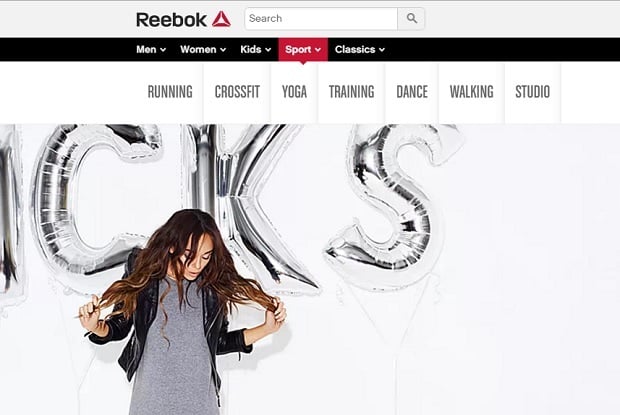 aumentare le vendite online - reebok