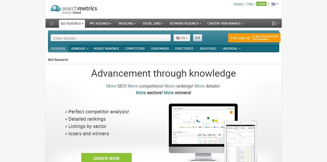 Показатели поиска