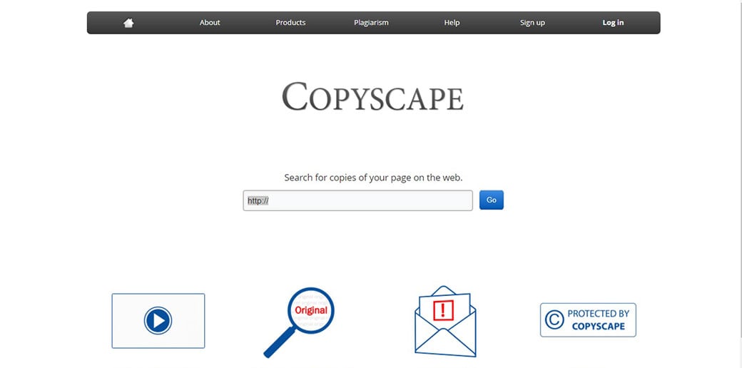 Онлайн-инструмент Copyscape