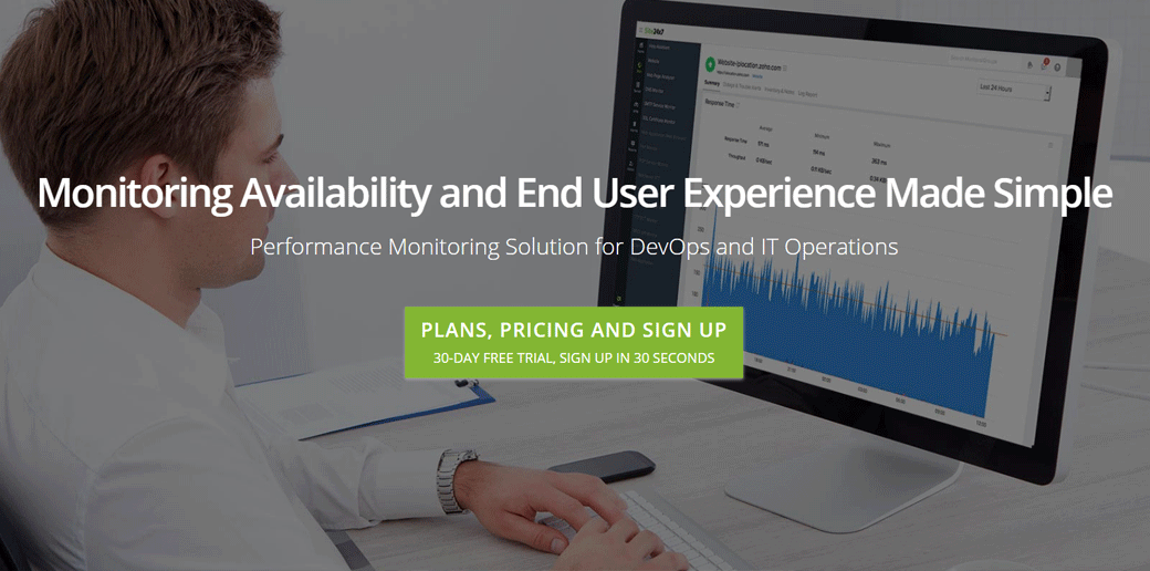 Мониторинг работоспособности Site24x7