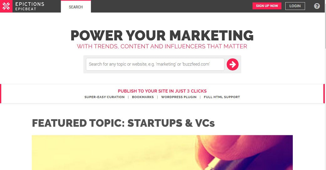 Immagine alternativa BuzzSumo Immagine alternativa EpicBeat BuzzSumo