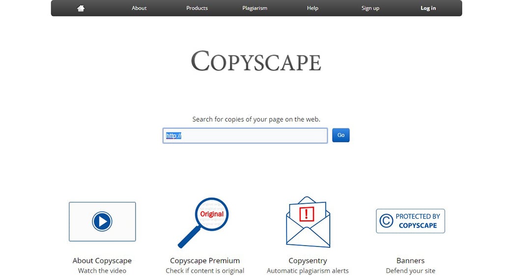 Бесплатный инструмент контент-маркетинга Copyscape