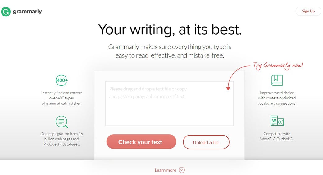 грамматически бесплатный инструмент контент-маркетинга