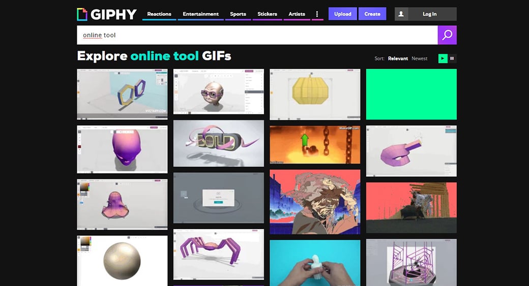 Бесплатный маркетинговый инструмент Giphy