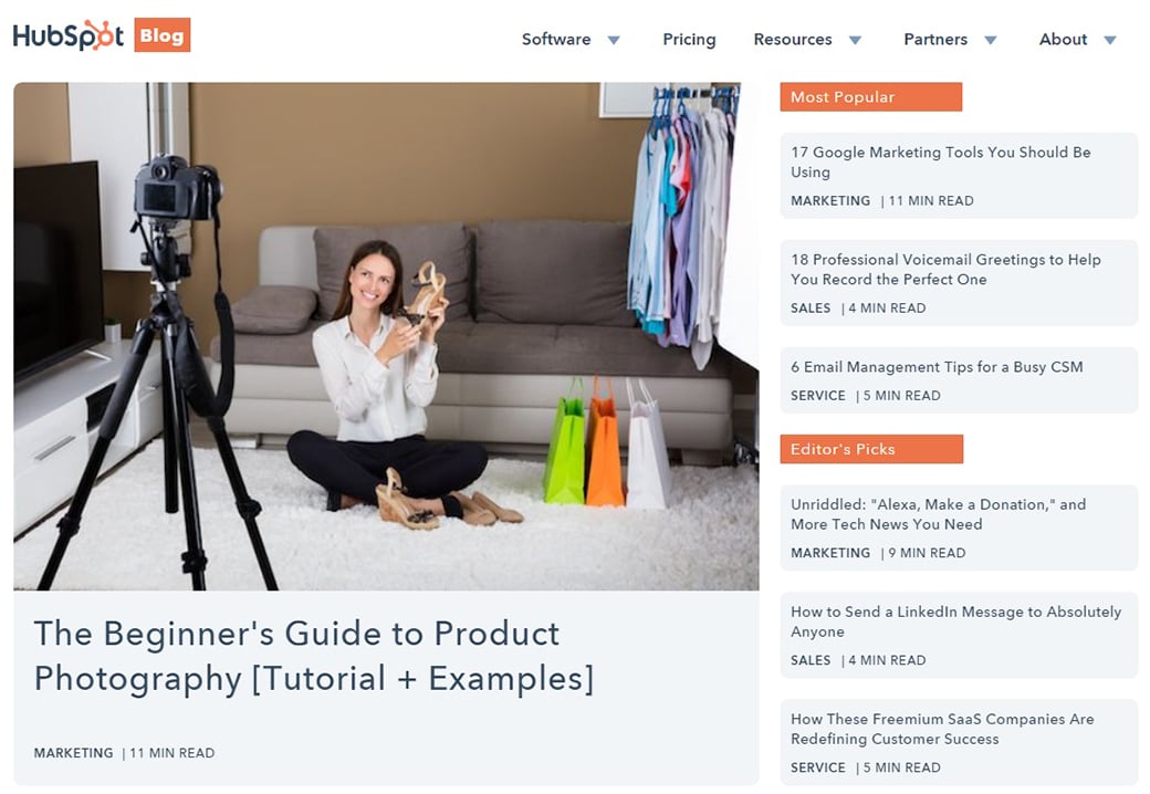 hubspot لتعلم صورة التسويق عبر وسائل التواصل الاجتماعي