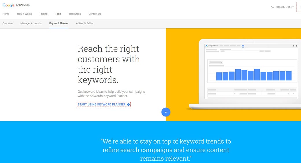 最好的免費關鍵詞研究工具谷歌關鍵詞規劃師圖片