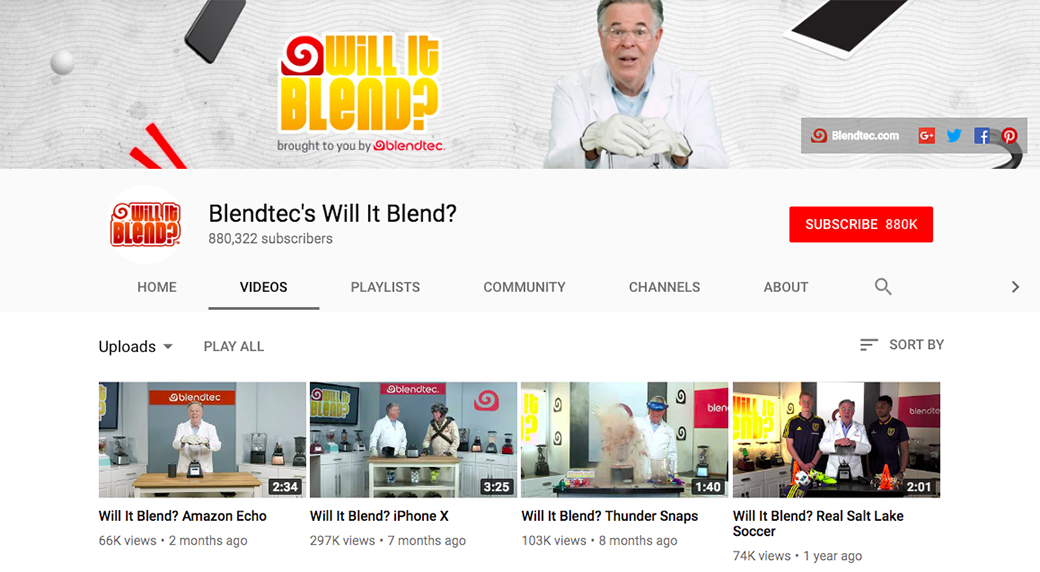 Caso di studio Blendtec Ritorno sull'investimento