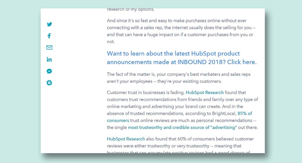 buon tempo medio sul sito esempio