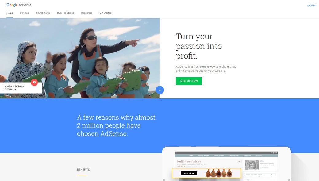 Партнерские программы для блогеров веб-дизайна - AdSense