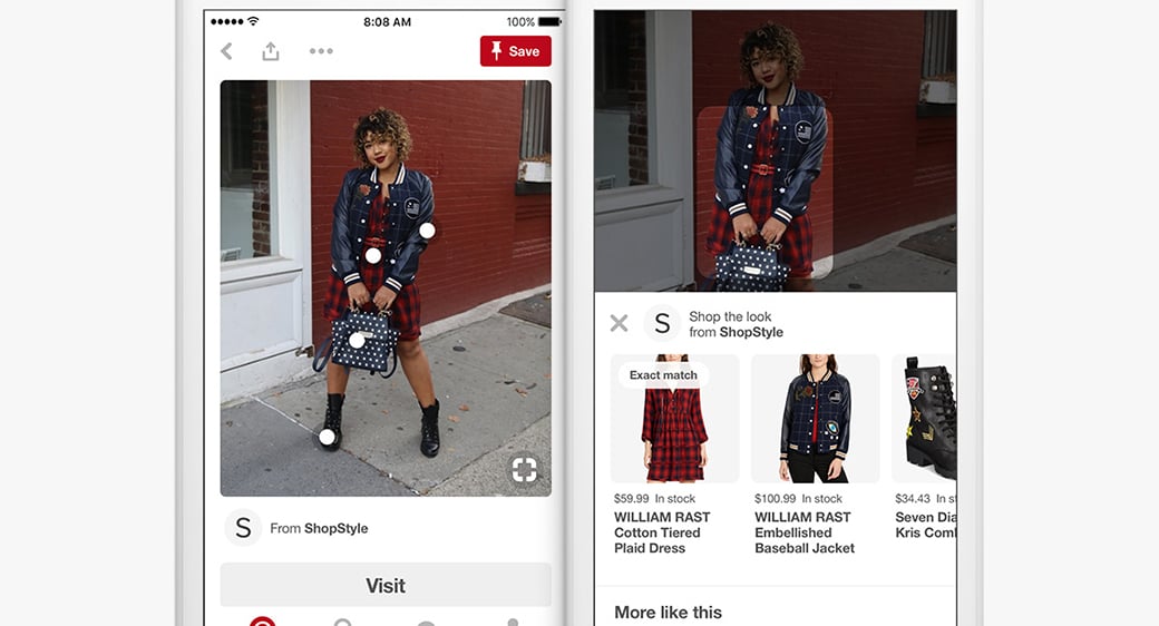 pinterest 购物功能图片