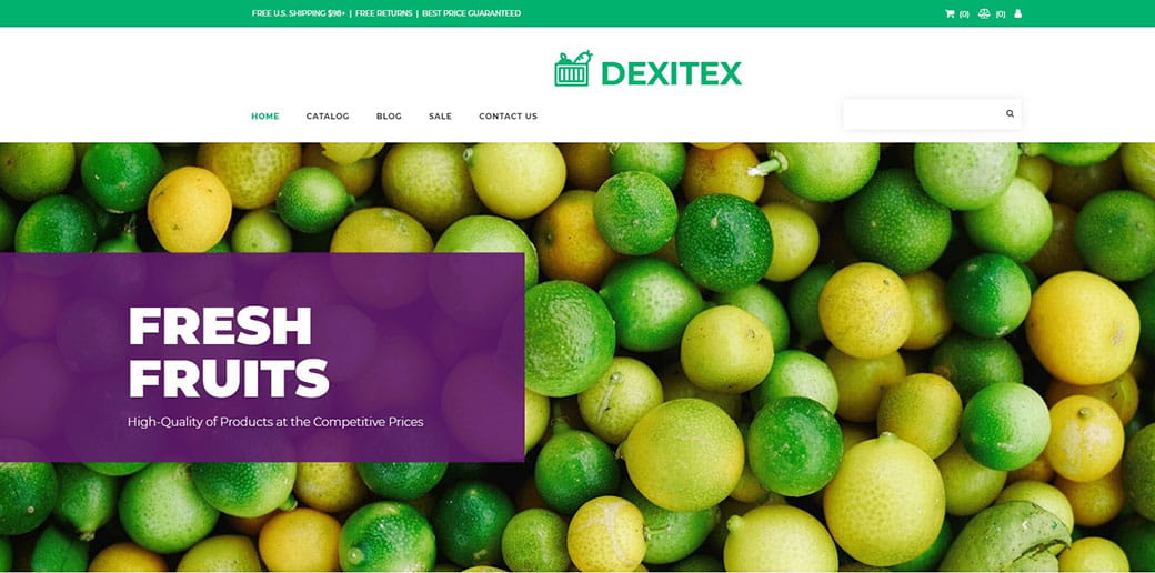 ผลไม้ที่ร้านขายของชำ