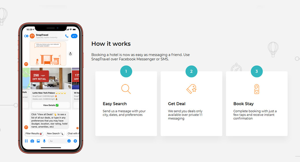 Verwenden von Chatbots für die Buchung