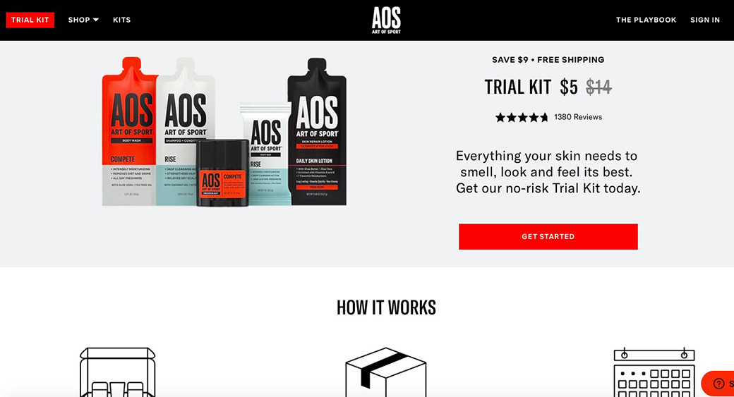 kit di prova con sconto