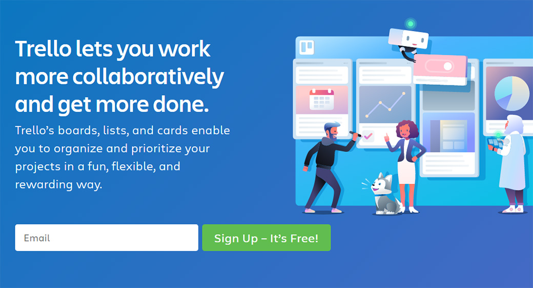Modulo di registrazione Trello