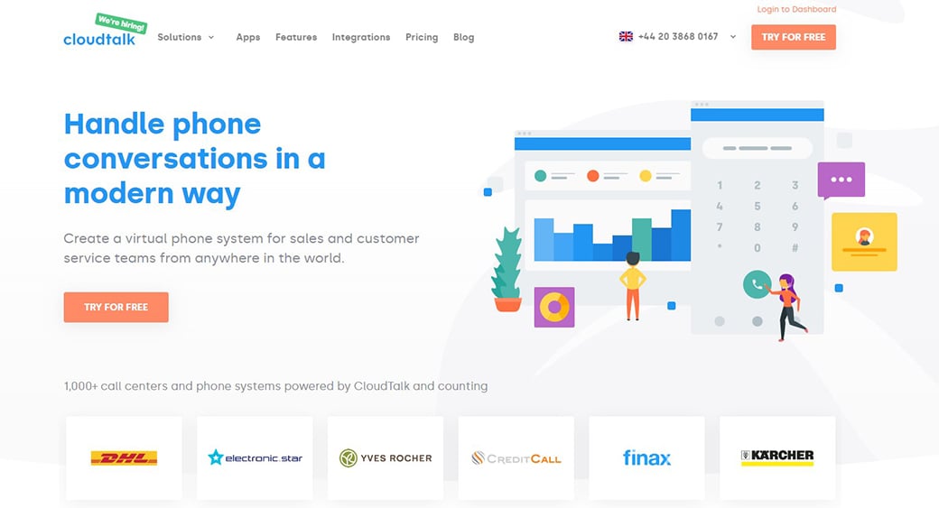 Instrumentul de implicare a clienților Cloud Talk