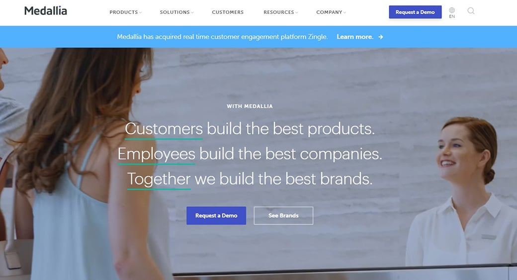 Platforma de implicare a clienților Medallia