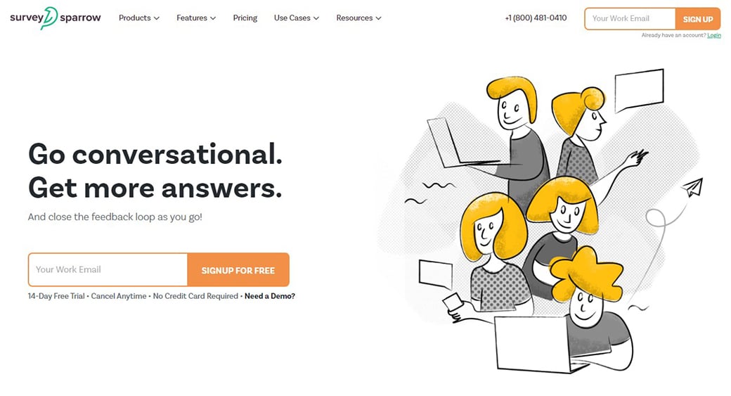 Instrument de feedback SurveySparrow