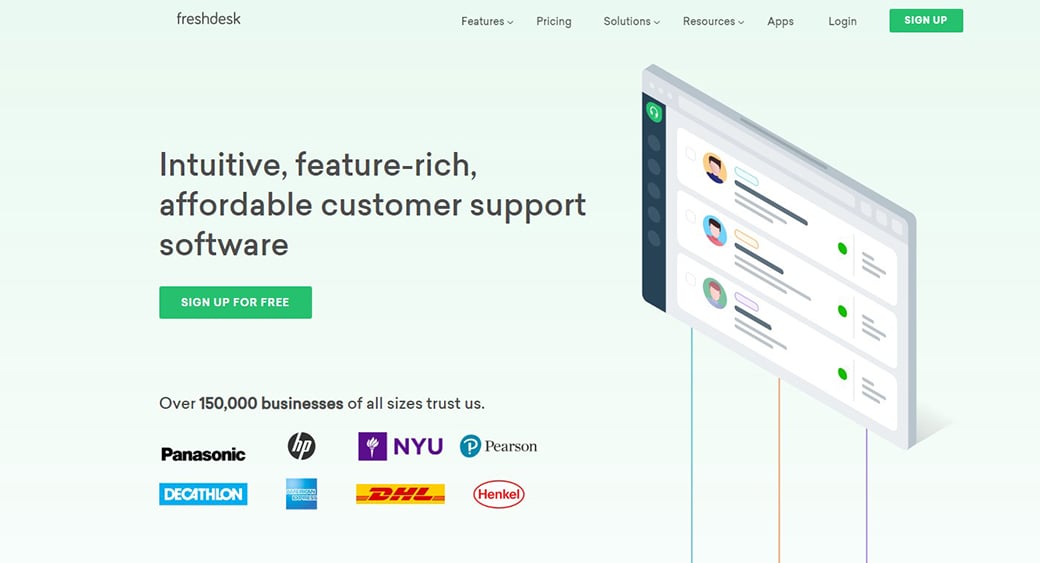 Software de asistență pentru clienți Freshdesk