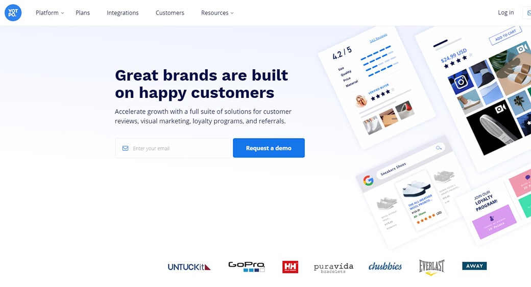 Software de loialitate Yotpo