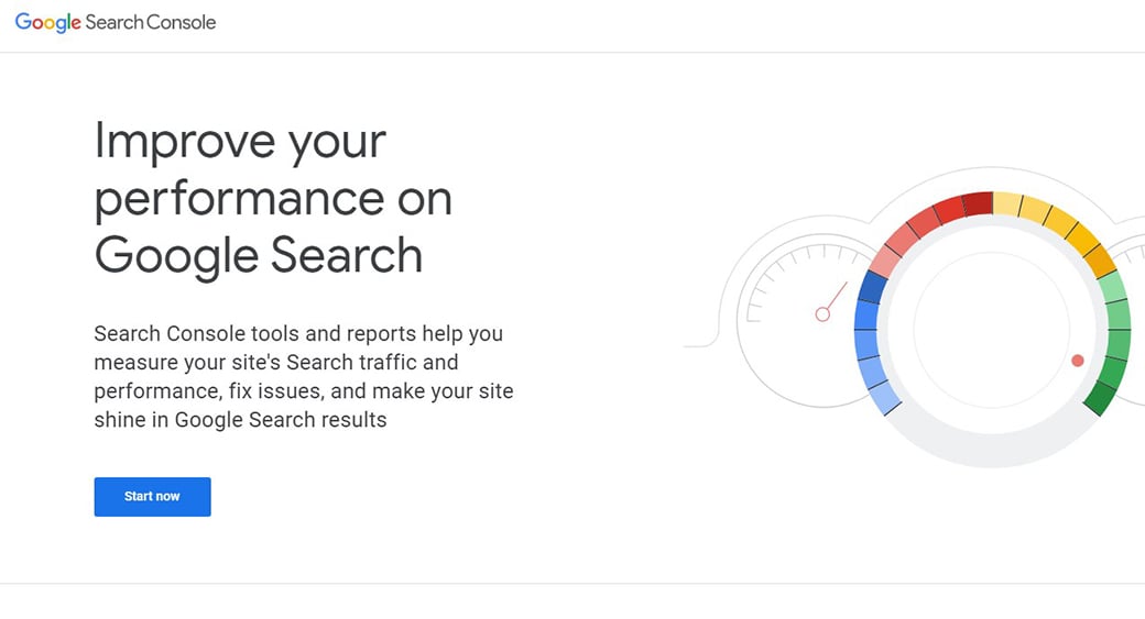 изображение консоли поиска google