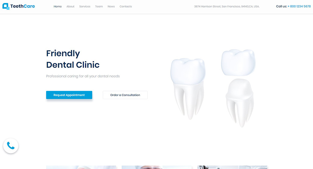 قالب موقع أبيض