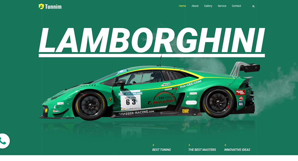 قالب موقع أخضر