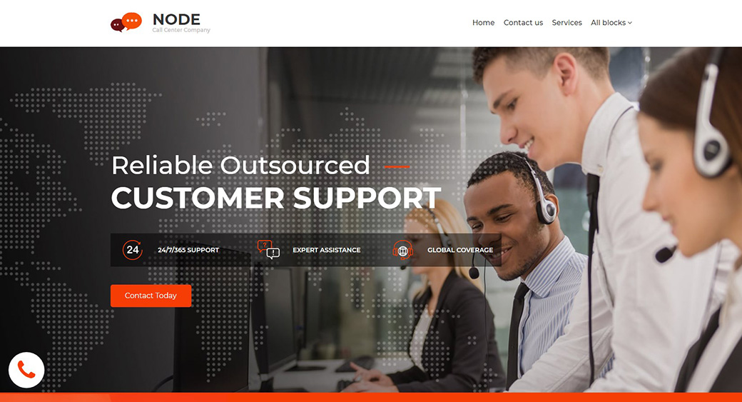 قالب موقع مشرق