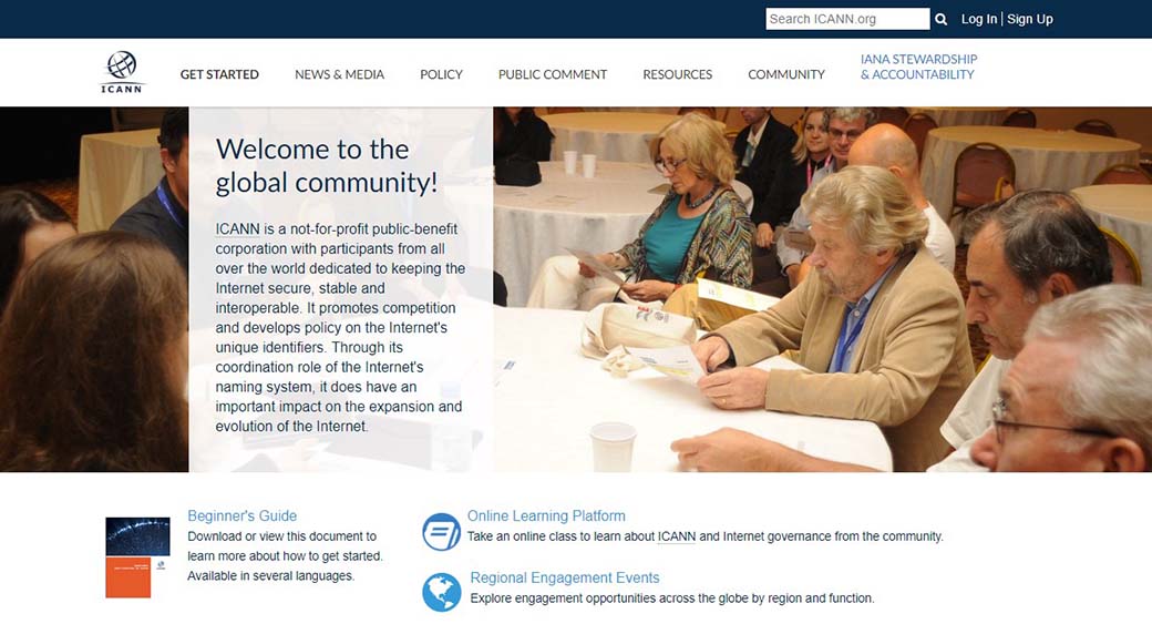 ICANN กำลังตรวจสอบโดเมน