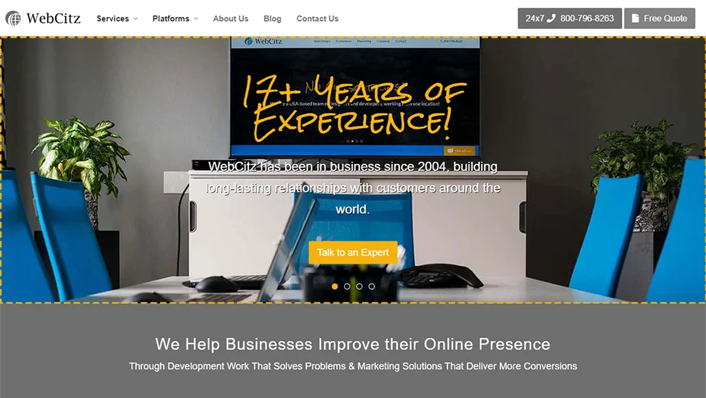 首屏有大圖的網站