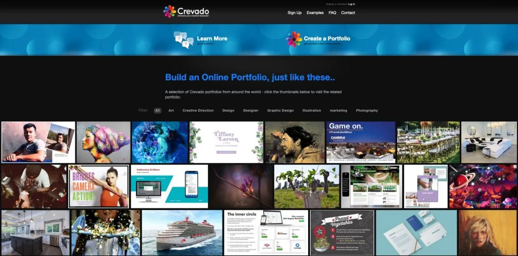 Pagina di destinazione Crevado