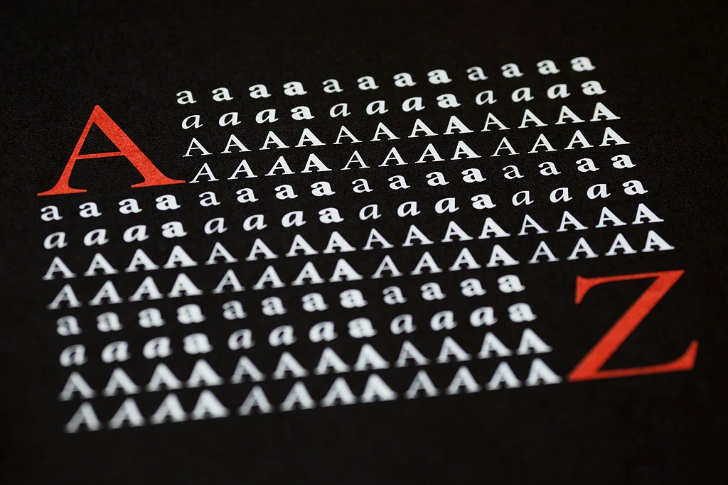 Um exemplo de tipo de fonte