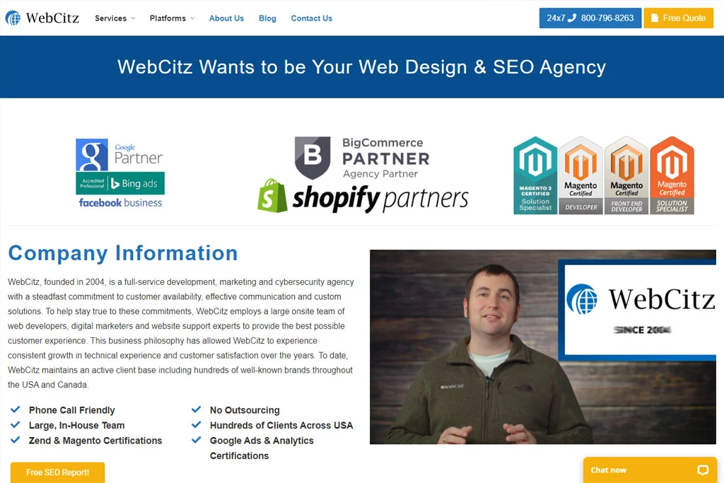 WebCitz sulla pagina