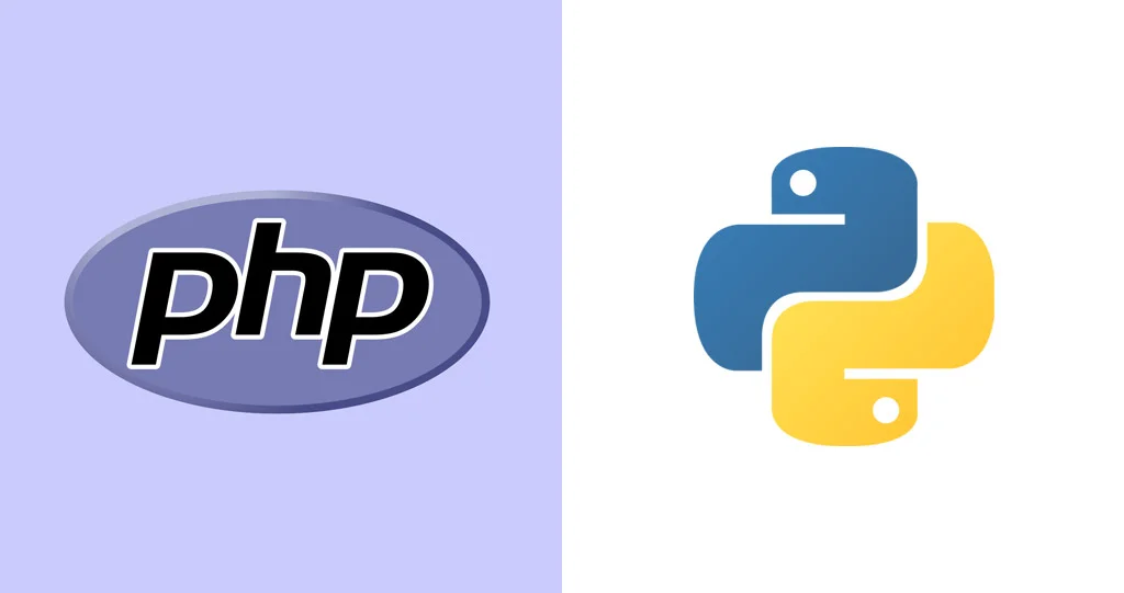 شعار PHP بجوار شعار Python