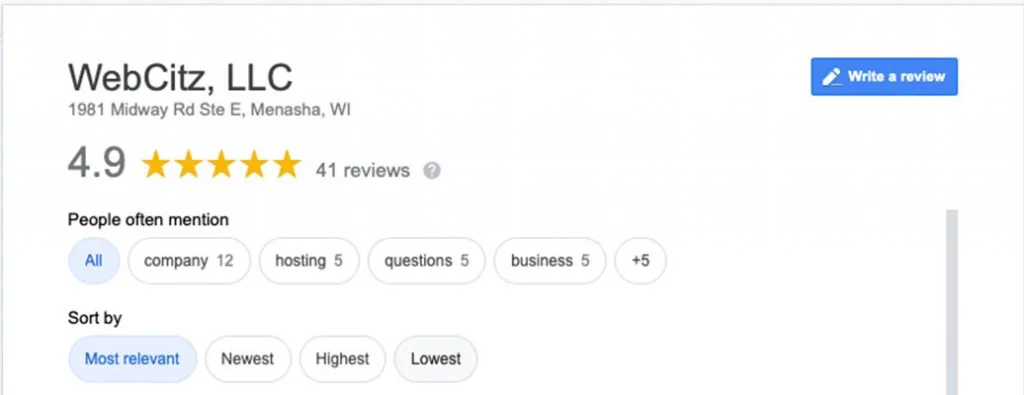 Avis clients WebCitz