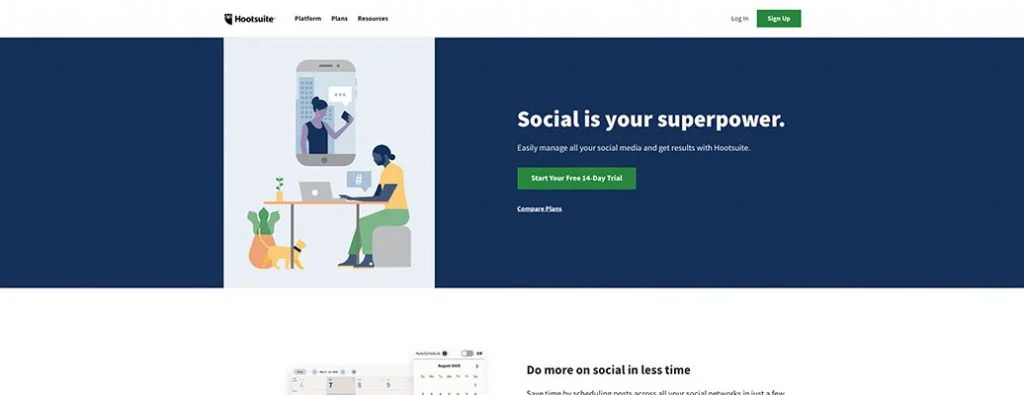 HootSuite Ana Sayfası