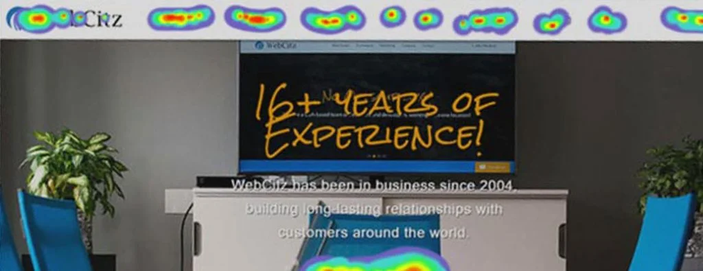 WebCitzWebサイトのヒートマップ