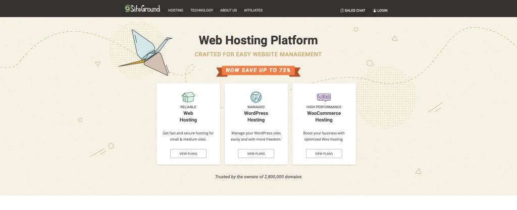 사이트그라운드 홈페이지