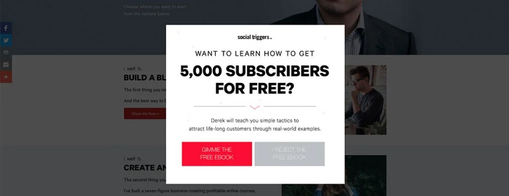 退出意圖彈出廣告