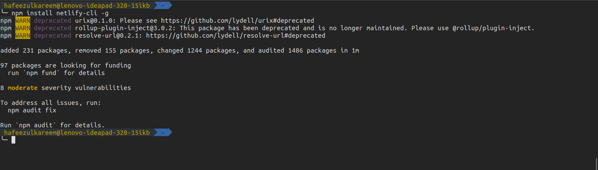 Instalasi Netlify CLI
