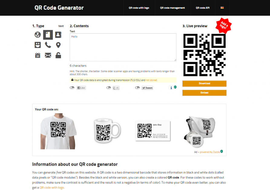 generator de cod qr