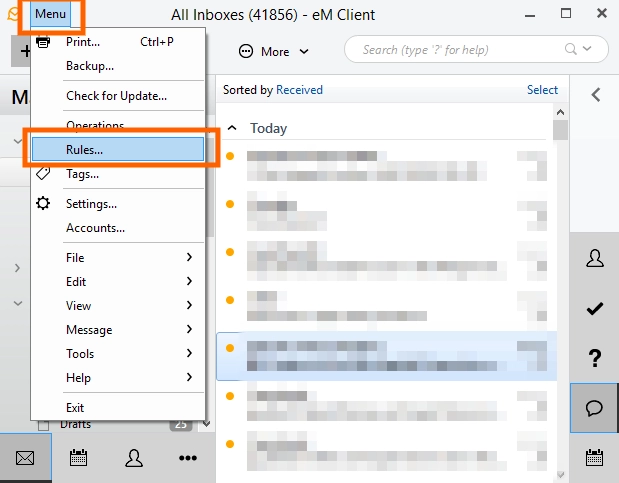 правила клиента eM