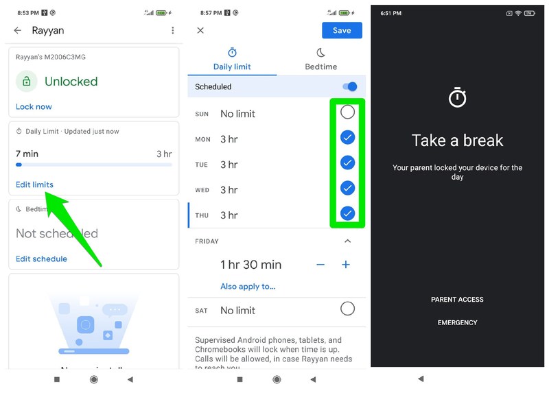 ตั้งเวลาหน้าจอ