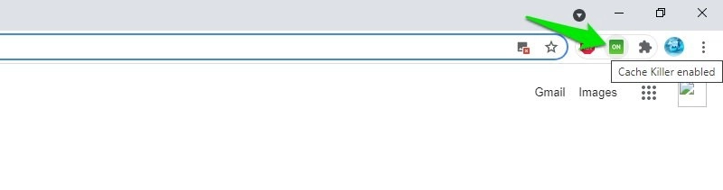 włącz rozszerzenie Classic Cache Killer